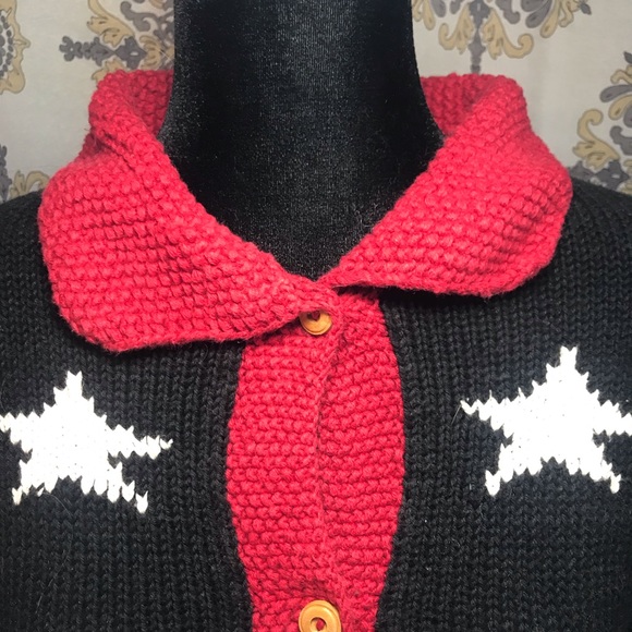 PLANET EARTH IMPORTS Navy Star long Sleeve Sweater - Picture 3 of 7